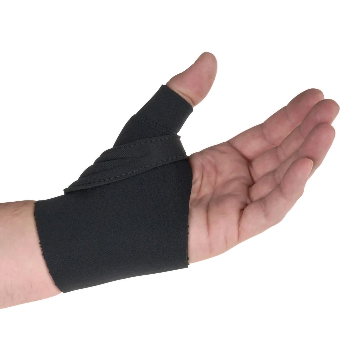 Comfort Cool® Thumb CMC Restriction Splint Adult Medium Wrap Around Strap Right Hand Black (482536_EA)