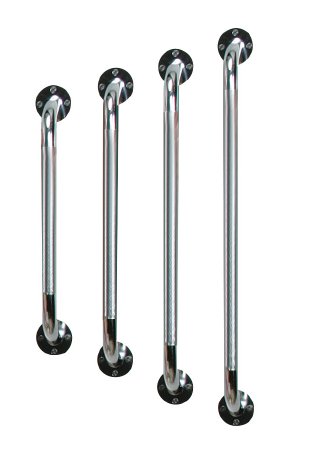drive™ Wall Grab Bar Chrome Finish Knurled Steel (742174_BX)