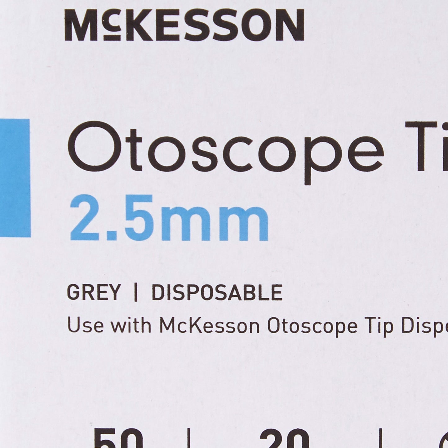 McKesson Ear Speculum Tip Child Size Plastic 2.5 mm Disposable (930088_CS)