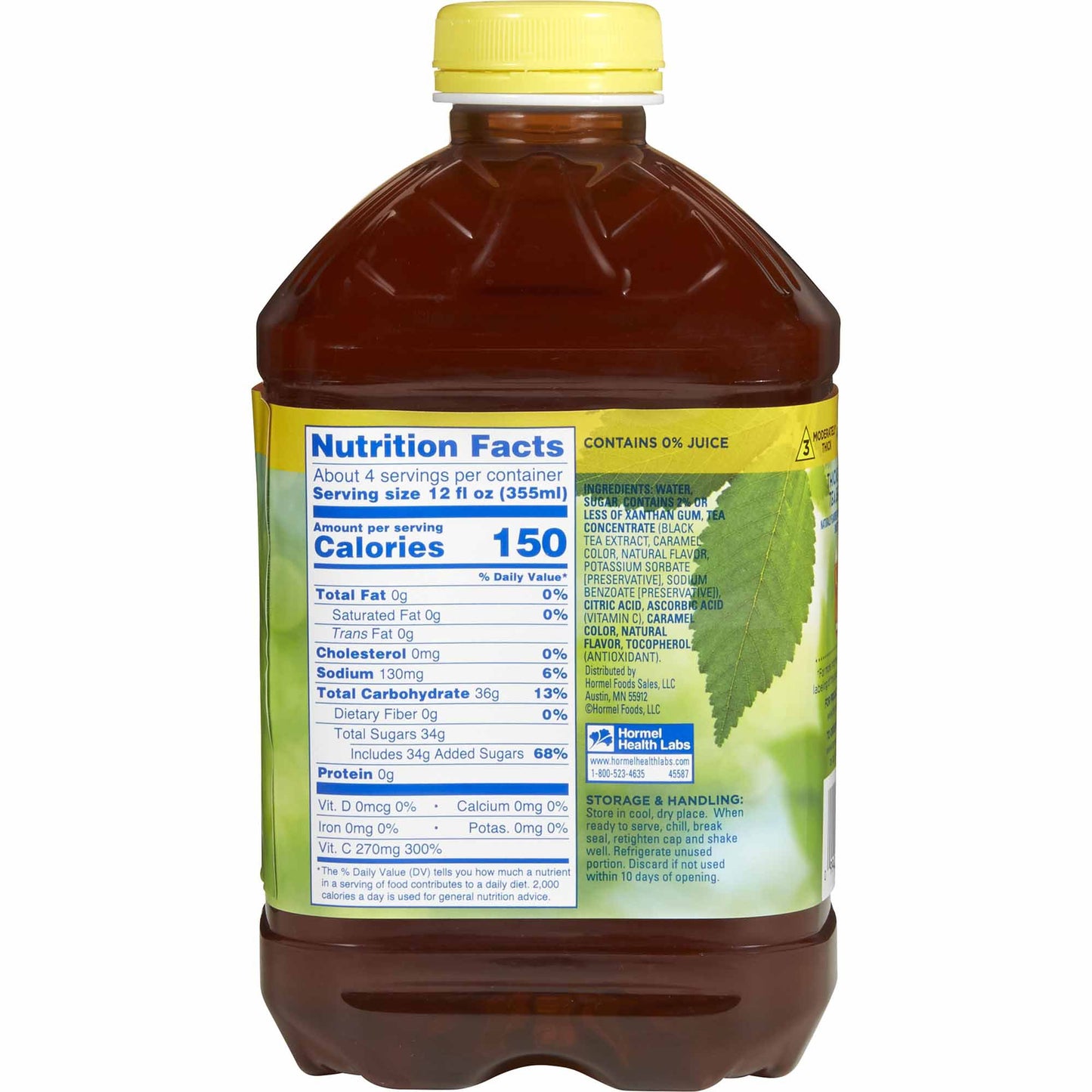 Thick & Easy® Thickened Beverage 46 oz. Bottle Iced Tea Flavor Liquid IDDSI Level 3 Moderately Thick/Liquidized (732816_EA)