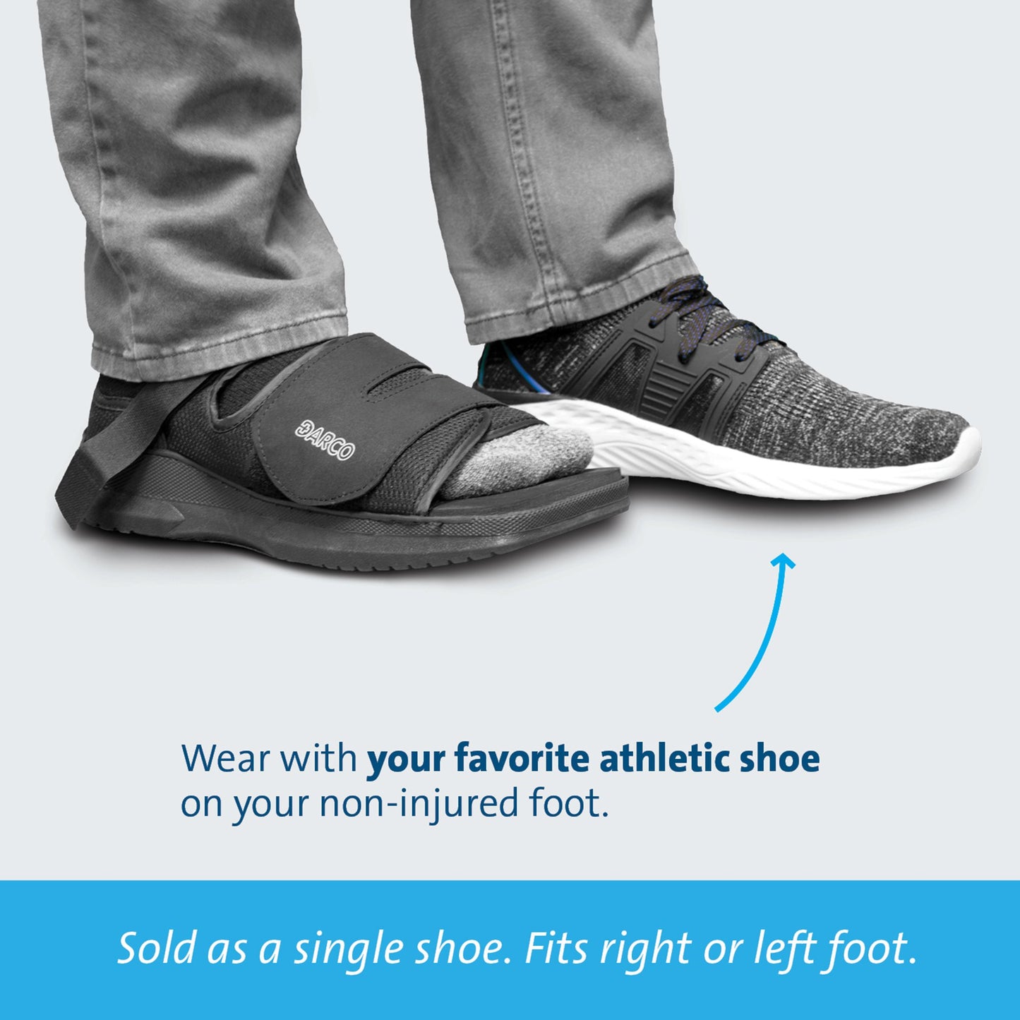 MedSurg™ Post-Op Shoe Large Female Black (683889_EA)