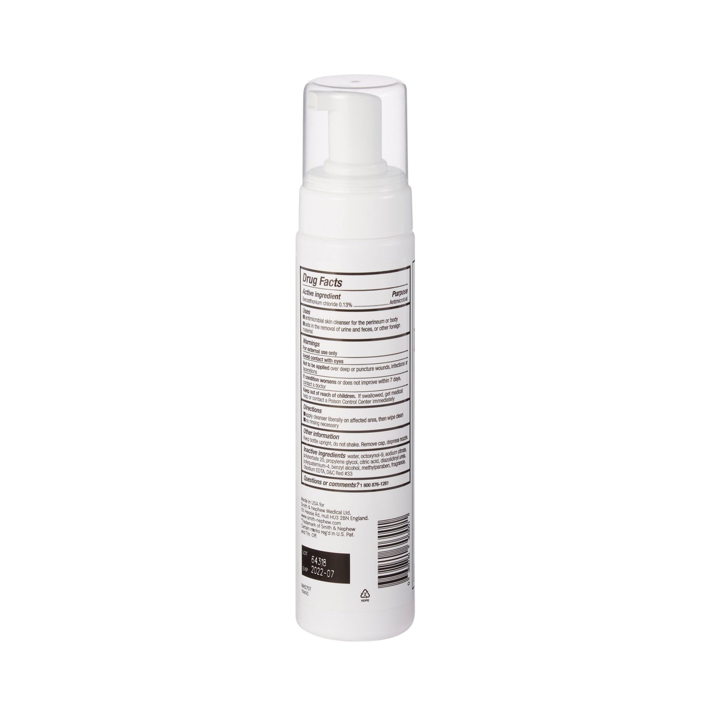 Secura™ Total Body Rinse-Free Antimicrobial Body Wash Foaming 8.5 oz. Pump Bottle Scented (703360_BT)