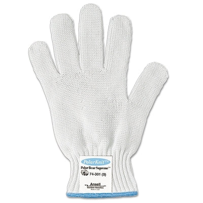 Ansell 74-301 Cut-Resistant Gloves, Size 9, White (012-74-301-9)