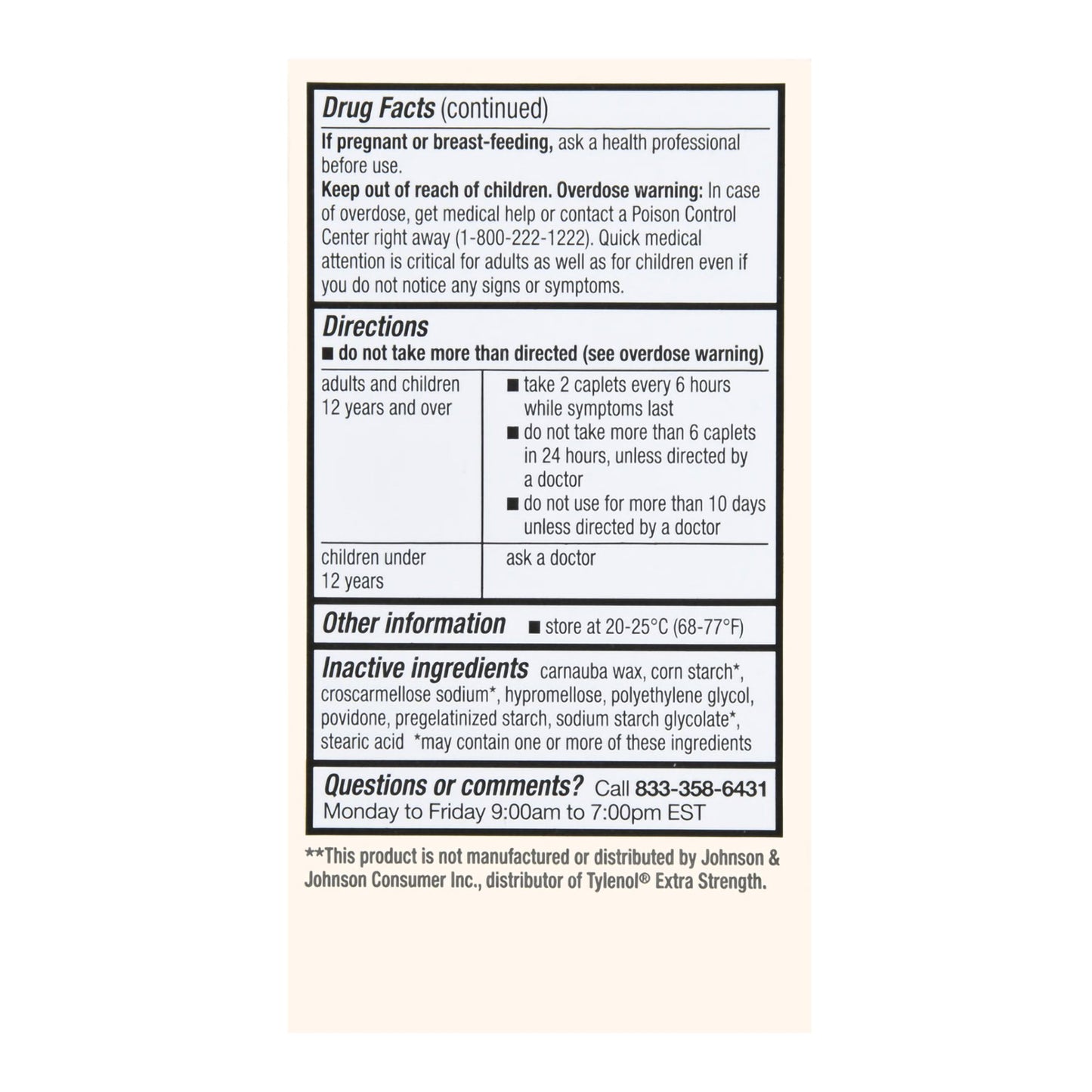 Foster & Thrive™ Pain Relief 500 mg Strength Acetaminophen Caplet 100 per Bottle (1238950_BT)