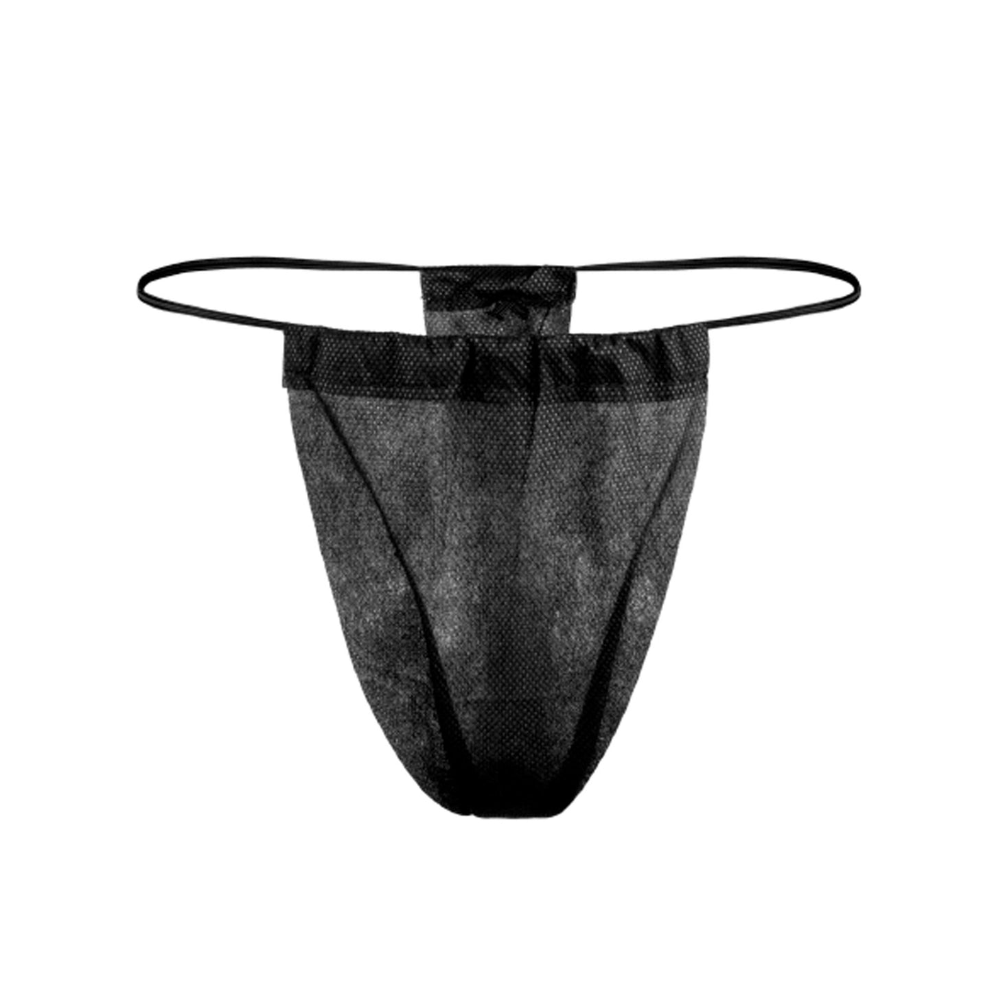 Dukal Thong Panty Black Disposable (1055731_BX)