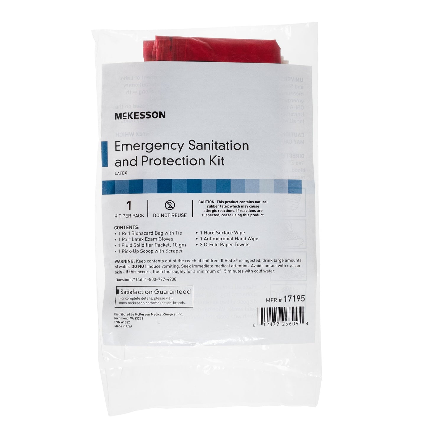 McKesson Emergency Sanitation and Protection Kit McKesson (1089733_EA)