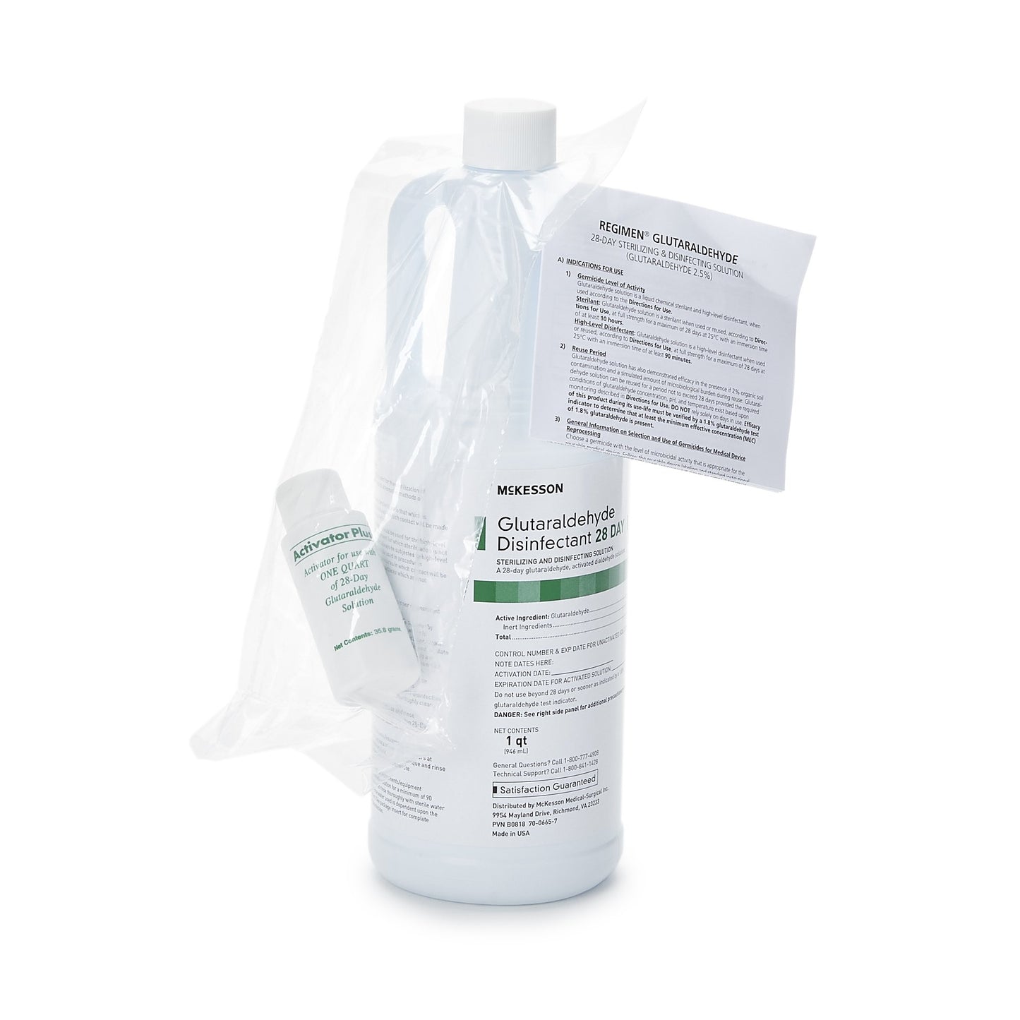 REGIMEN® Glutaraldehyde High-Level Disinfectant Activation Required Liquid 32 oz. Bottle Reusable (862477_CS)