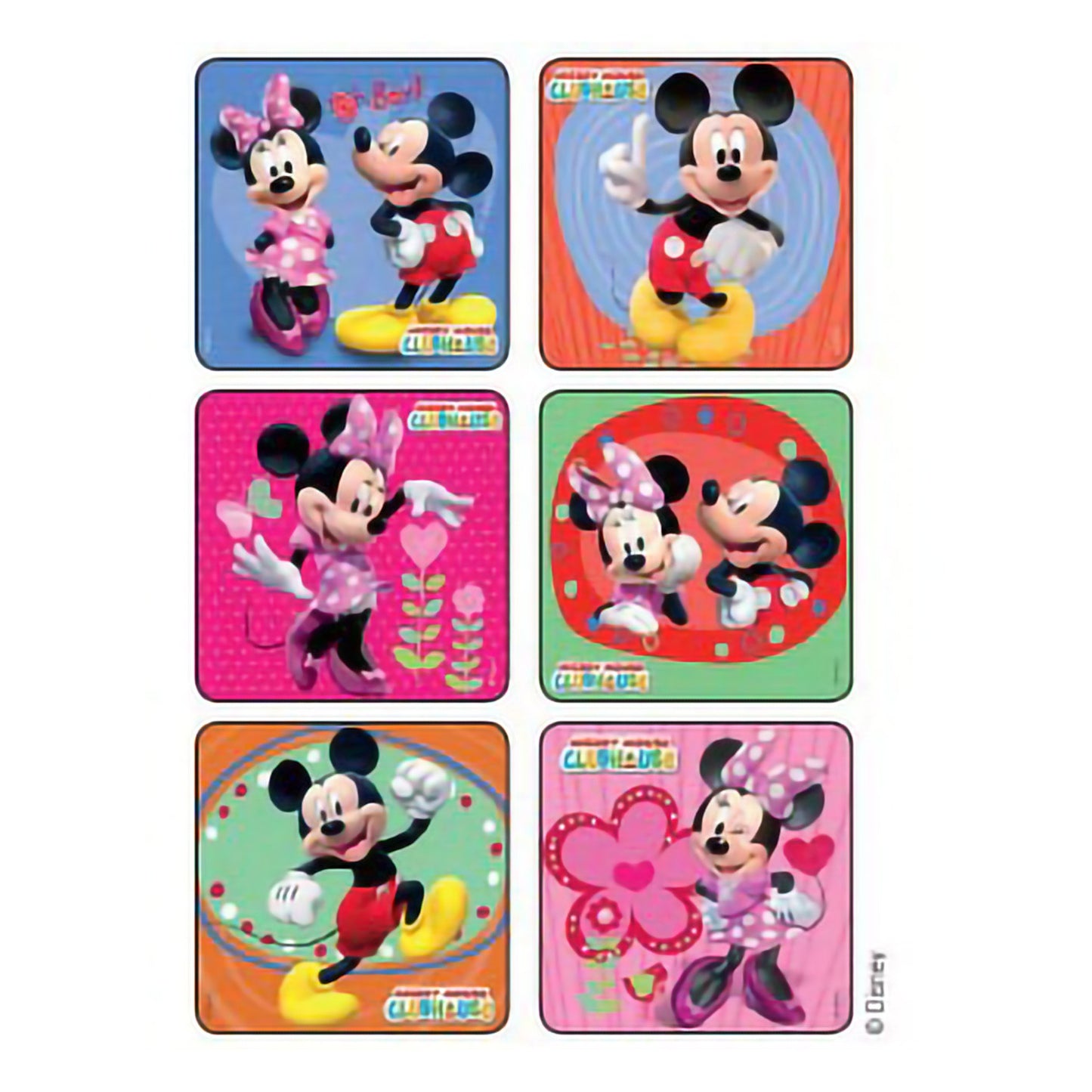Disney® 75 per Roll Mickey and Minnie Mouse Glitter Sticker 2-1/2 Inch (1014284_RL)