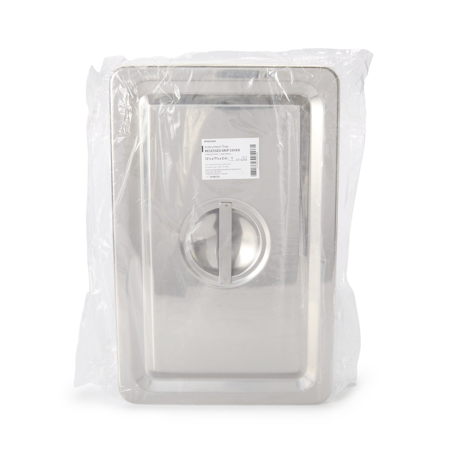 McKesson Instrument Tray Recessed Grip Stainless Steel 12-1/8 X 7-5/8 X 2-1/8 Inch (1038453_BX)