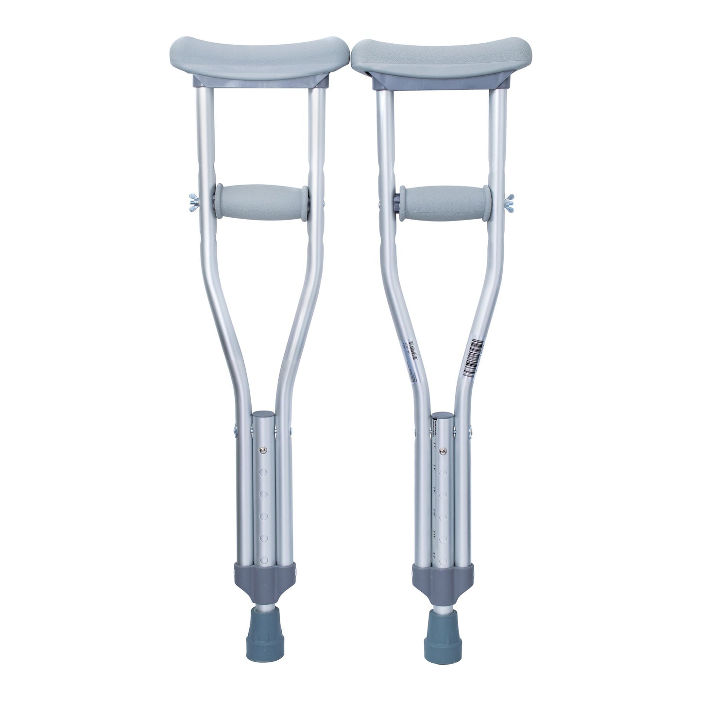 McKesson Underarm Crutches Pediatric 3 Foot 7 Inch to 4 Foot User Height Aluminum Frame 175 lbs. Weight Capacity (1093022_CS)