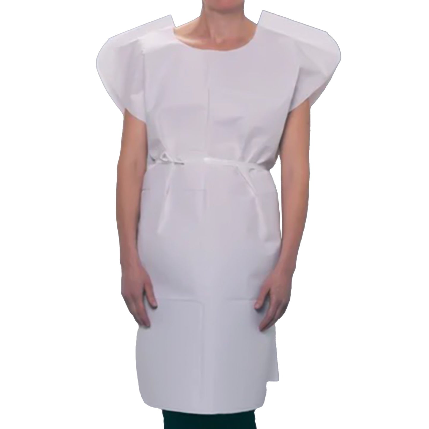 TIDI® Patient Exam Gown Child Size White Disposable (331999_CS)