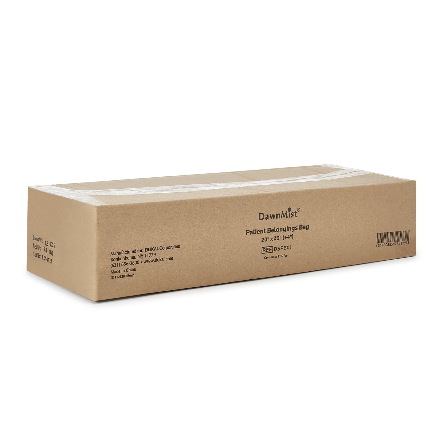 DawnMist Patient Belongings Bag 20 X 20 Inch Plastic Drawtape Closure White (288097_CS)