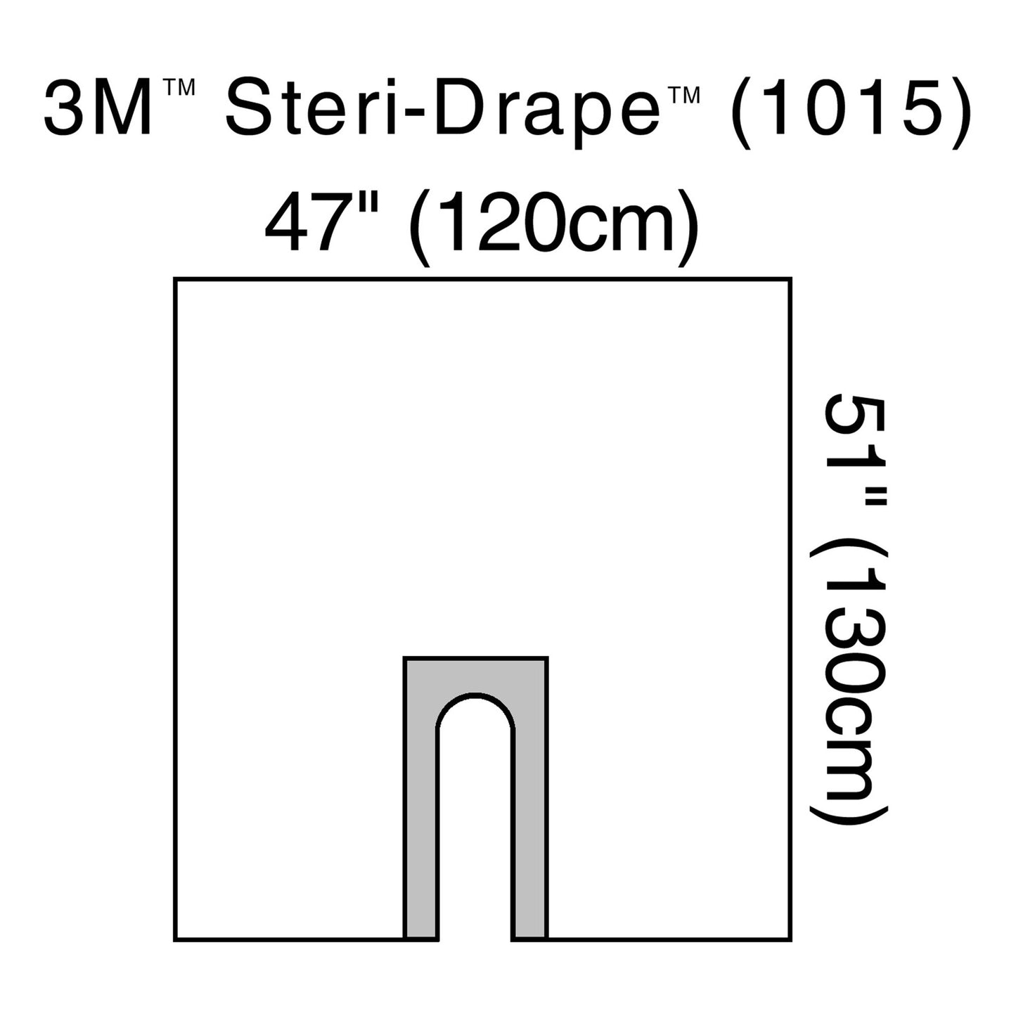 3M™ Steri-Drape™ Orthopedic Drape U-Drape 47 W X 51 L Inch Sterile (5716_CS)