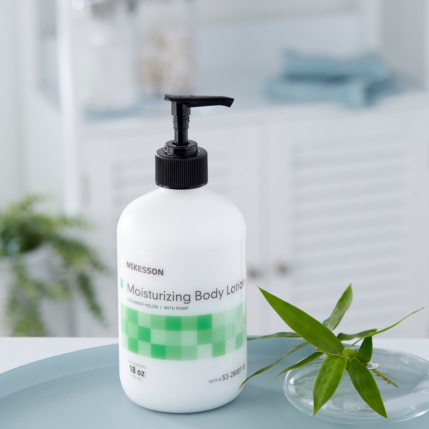 McKesson Hand and Body Moisturizer 18 oz. Pump Bottle Cucumber Melon Scent Lotion (877027_EA)