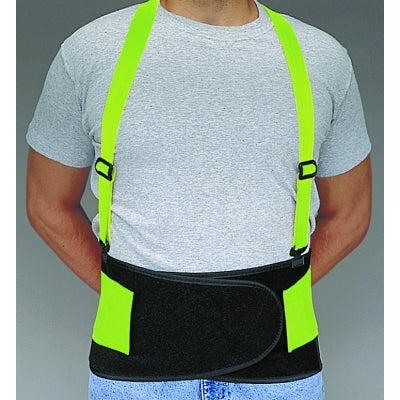Allegro Economy Hi-Viz Back Supports, Large, Lime Green (037-7178-03)