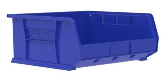 AkroBins® Storage Bin Blue Plastic 7 X 14-3/4 X 16-1/2 Inch (164566_EA)