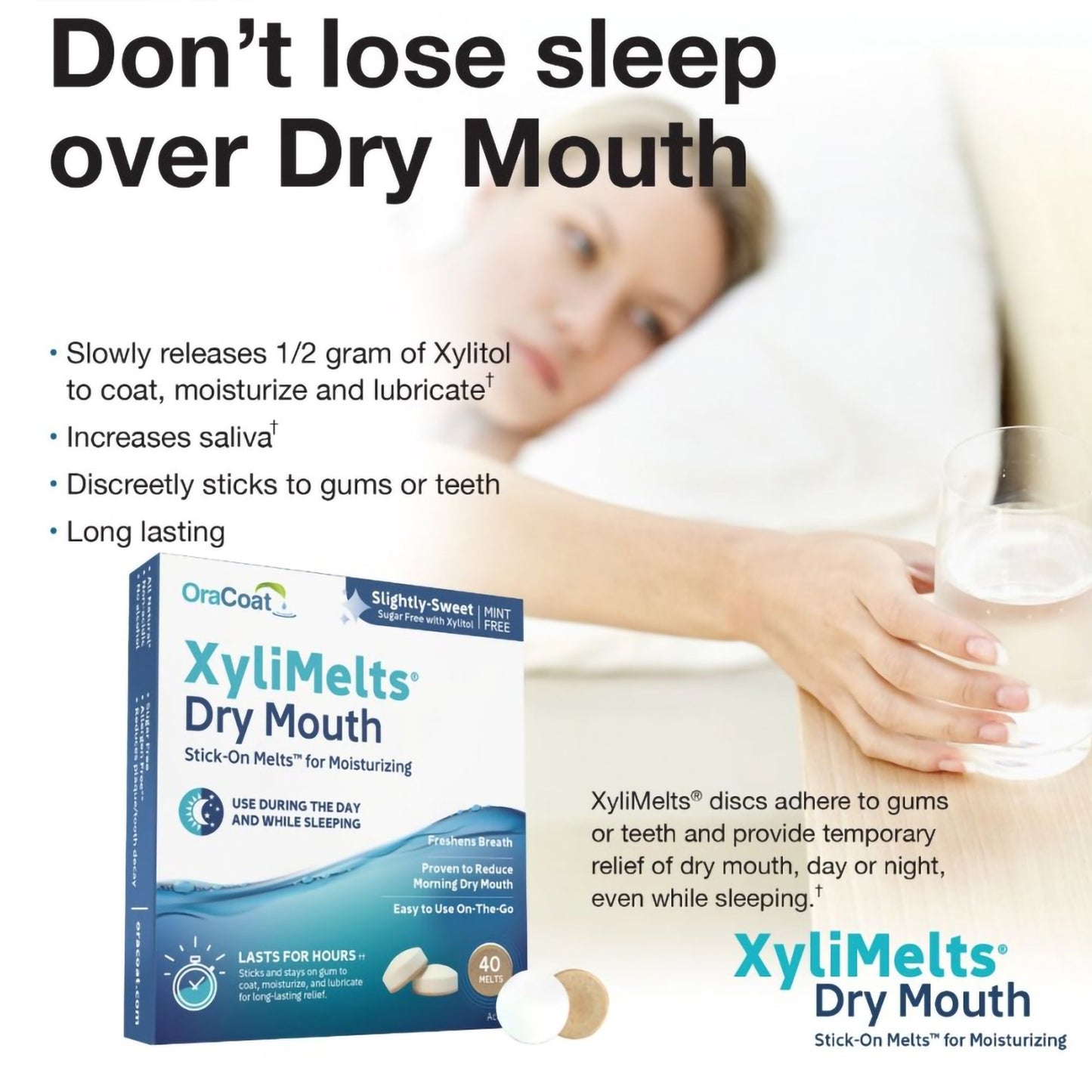XyliMelts® Mouth Moisturizer 40 per Pack Melt (1231549_CT)