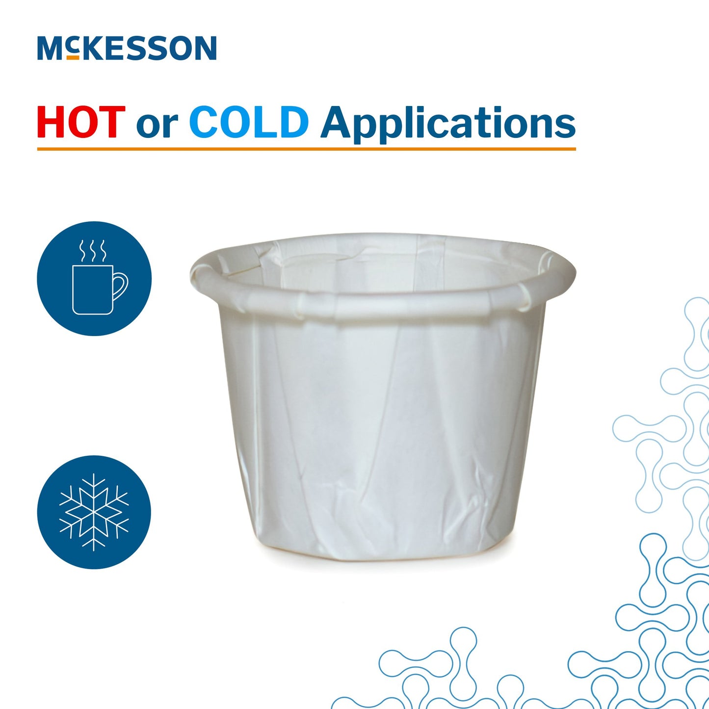 McKesson Souffle Cup 0.5 oz. White Paper Disposable (1251878_SL)