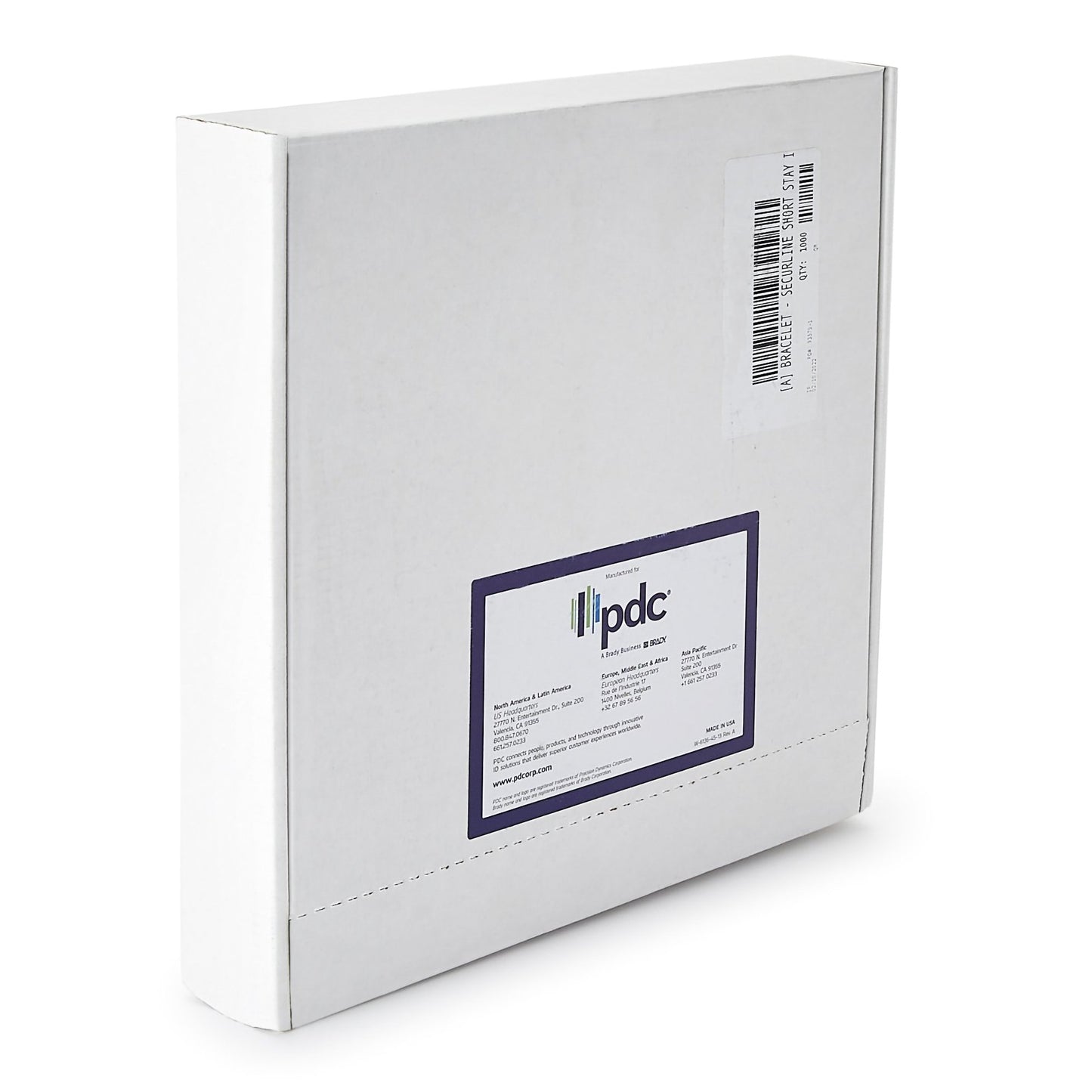 Short Stay® Identification Wristband Write On Band Adhesive Closure Without Legend (204474_BX)