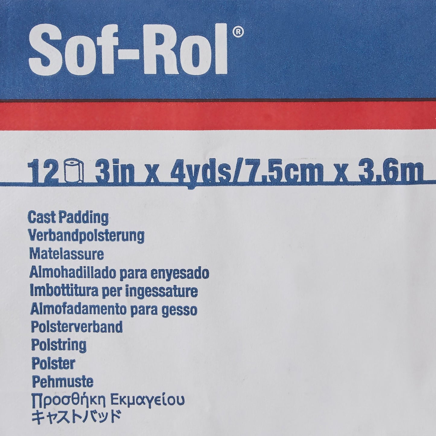 Sof-Rol® Cast Padding Undercast 3 Inch X 4 Yard Rayon NonSterile (4890_EA)
