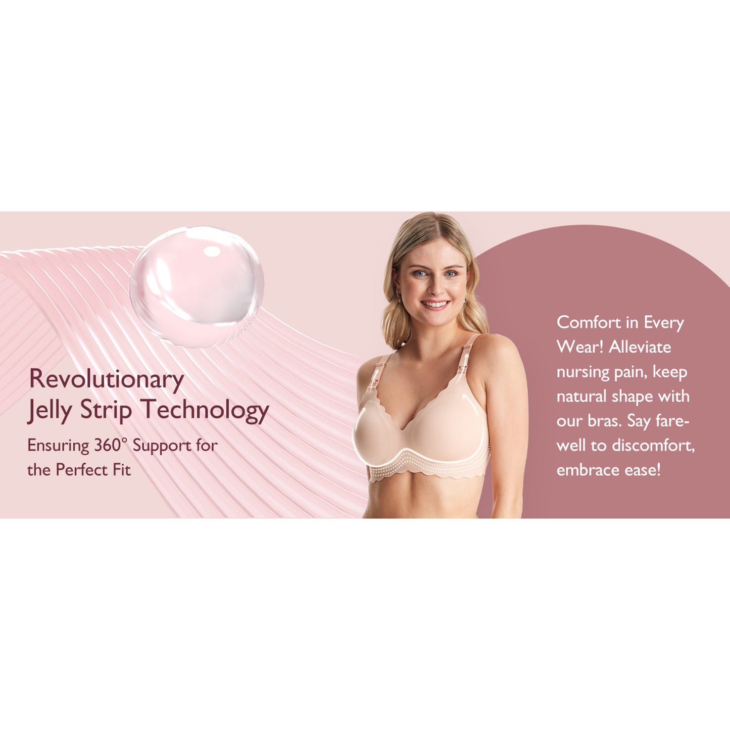 Momcozy Nursing Bra Beige Large 36 to 38 Inch (1261822_EA)