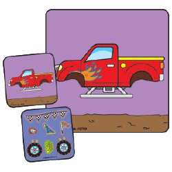 Make-A-Sticker™ 90 per Unit Monster Truck Make - A - Sticker , Assorted Sticker 2-1/2 Inch (1030487_RL)