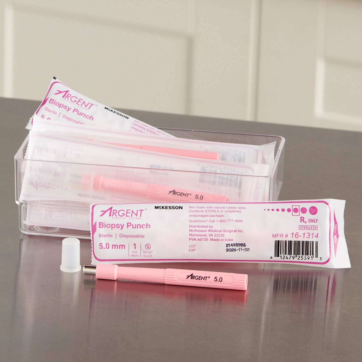 McKesson Argent™ Biopsy Punch Dermal 5 mm (1175176_EA)
