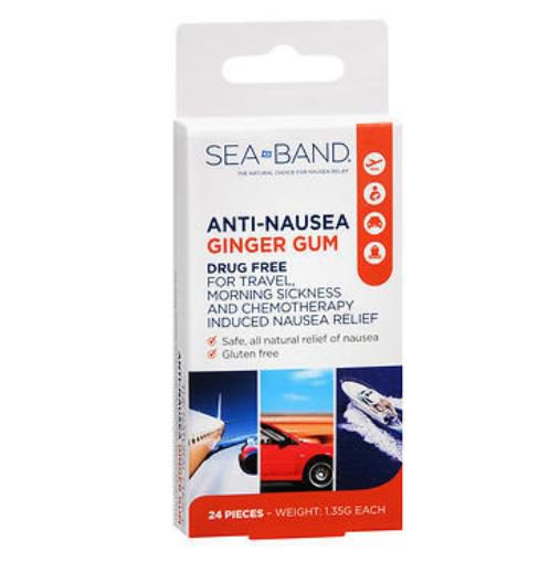 Sea-Band® Nausea Relief 25 mg Strength Chewing Gum 24 per Box (1093084_BX)