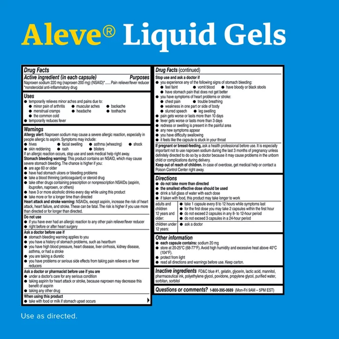 Aleve® Pain Relief 220 mg Strength Naproxen Sodium Capsule (1229957_BT)