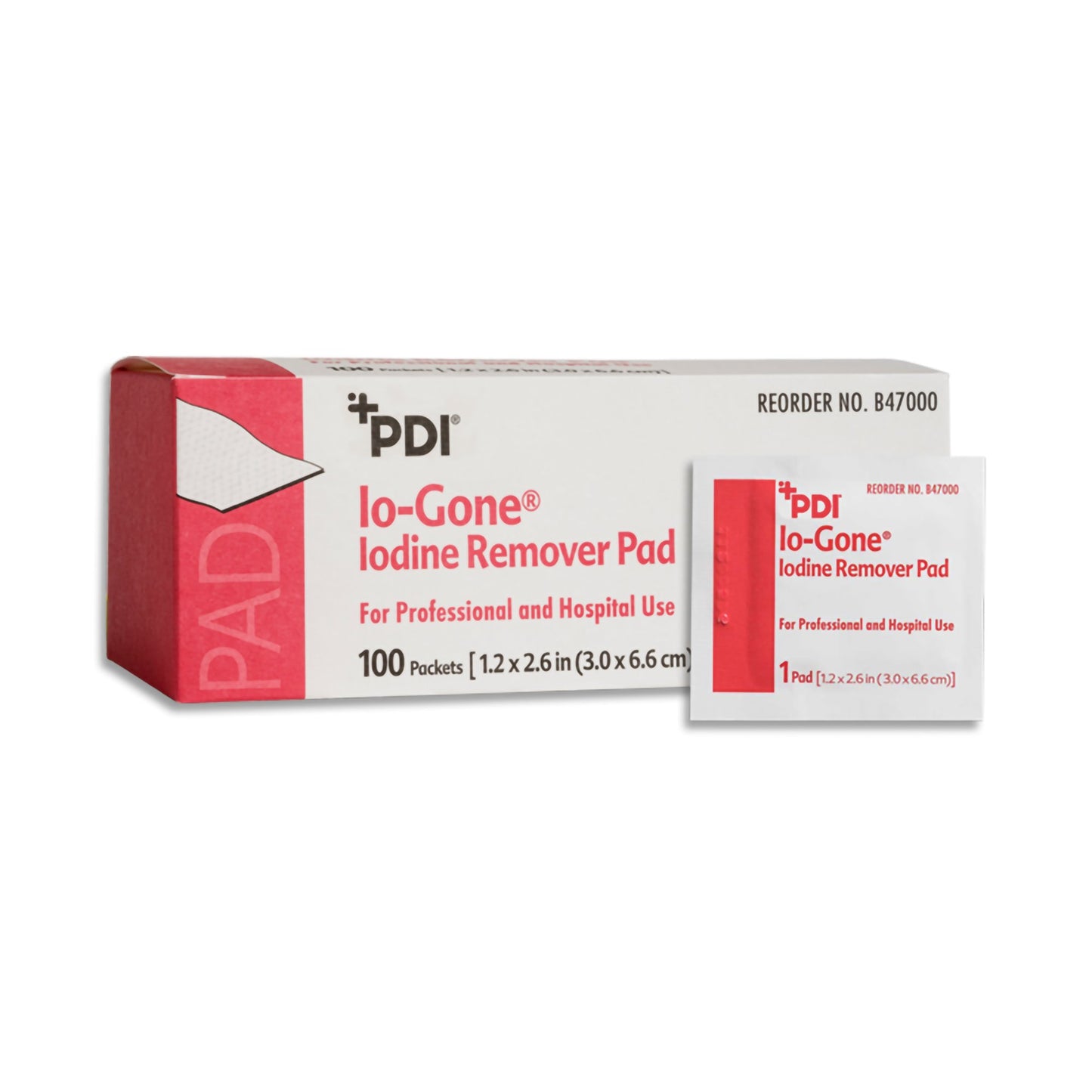 Io-Gone® Iodine Removal Prep Pad Individual Packet Alcohol Scent 100 Count (133060_EA)