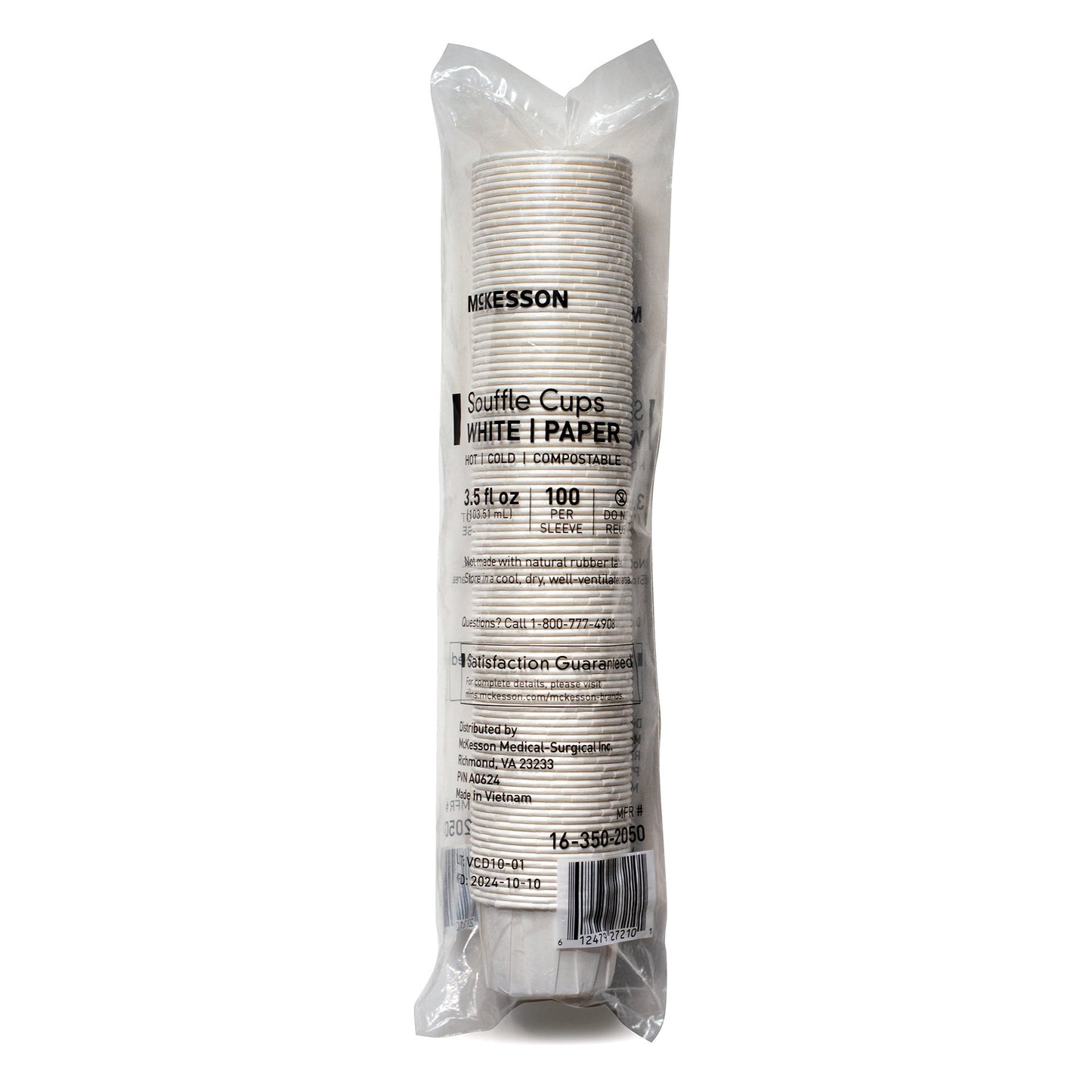 McKesson Souffle Cup 3.5 oz. White Paper Disposable (1251882_SL)