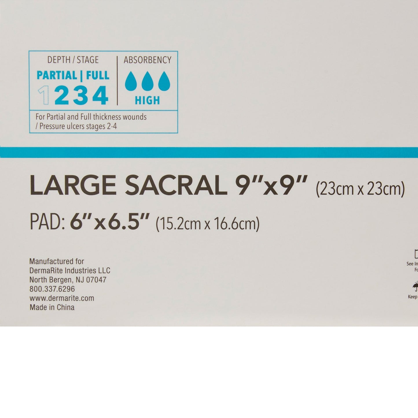 ComfortFoam™ Border Foam Dressing 9 X 9 Inch With Border Waterproof Backing Silicone Adhesive Sacral Sterile (946565_EA)