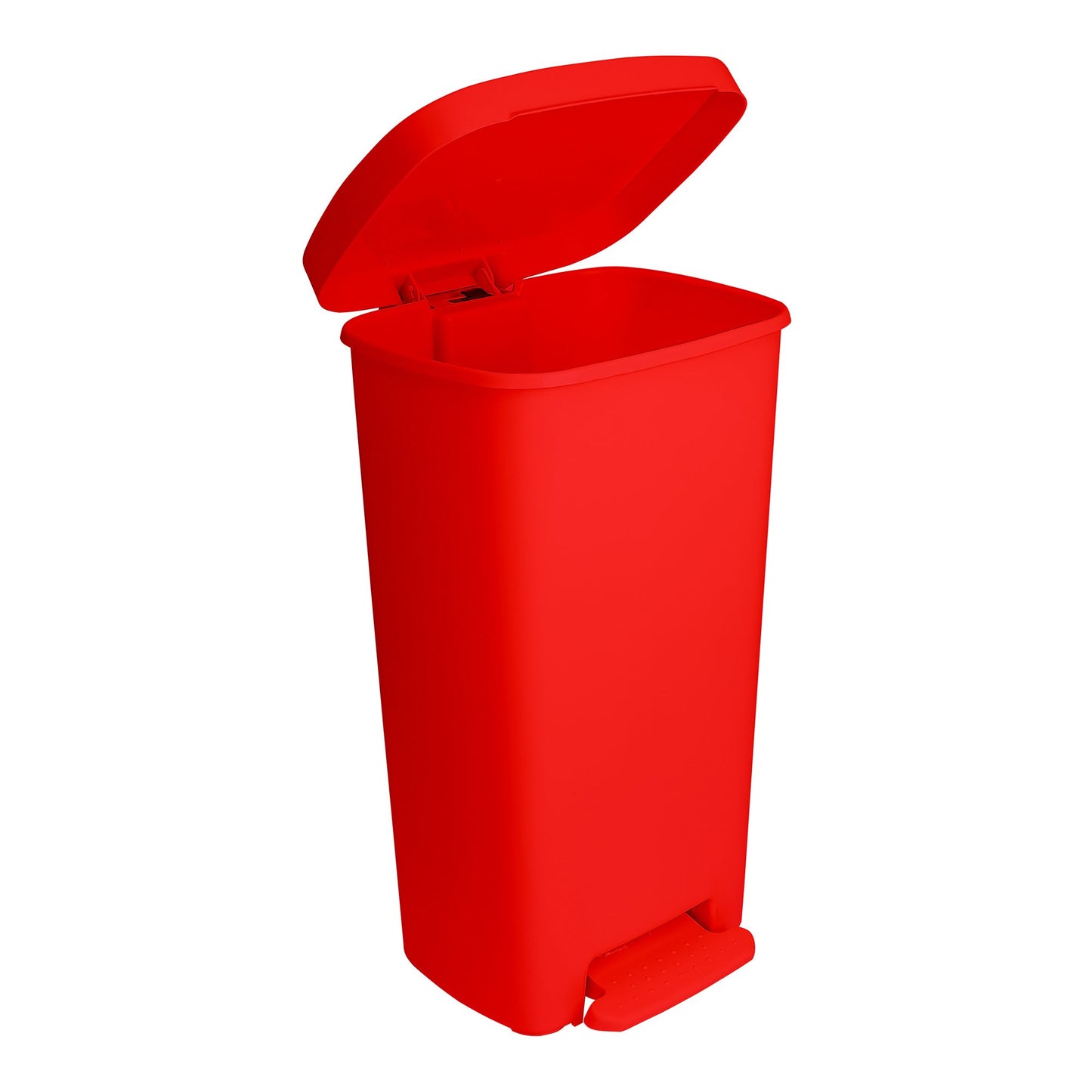 McKesson Trash Can 52 Quart / 13 gal. Red Plastic Rectangular (1223702_EA)