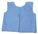 HPK Industries Exam Cape Blue One Size Fits Most Front / Back Opening Belt Closure Female Disposable (650337_CS)