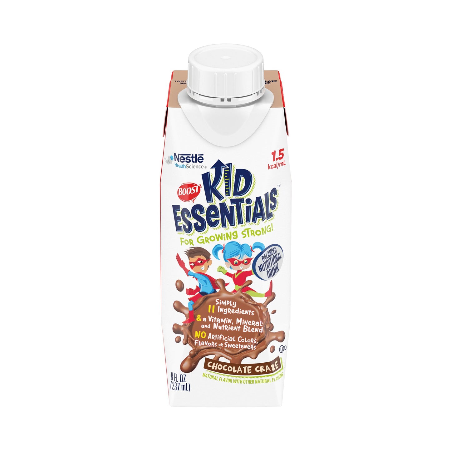 Boost® Kid Essentials™ 1.5 Pediatric Oral Supplement Chocolate Craze Flavor 8 oz. Carton Liquid Vitamins / Minerals (1178509_EA)