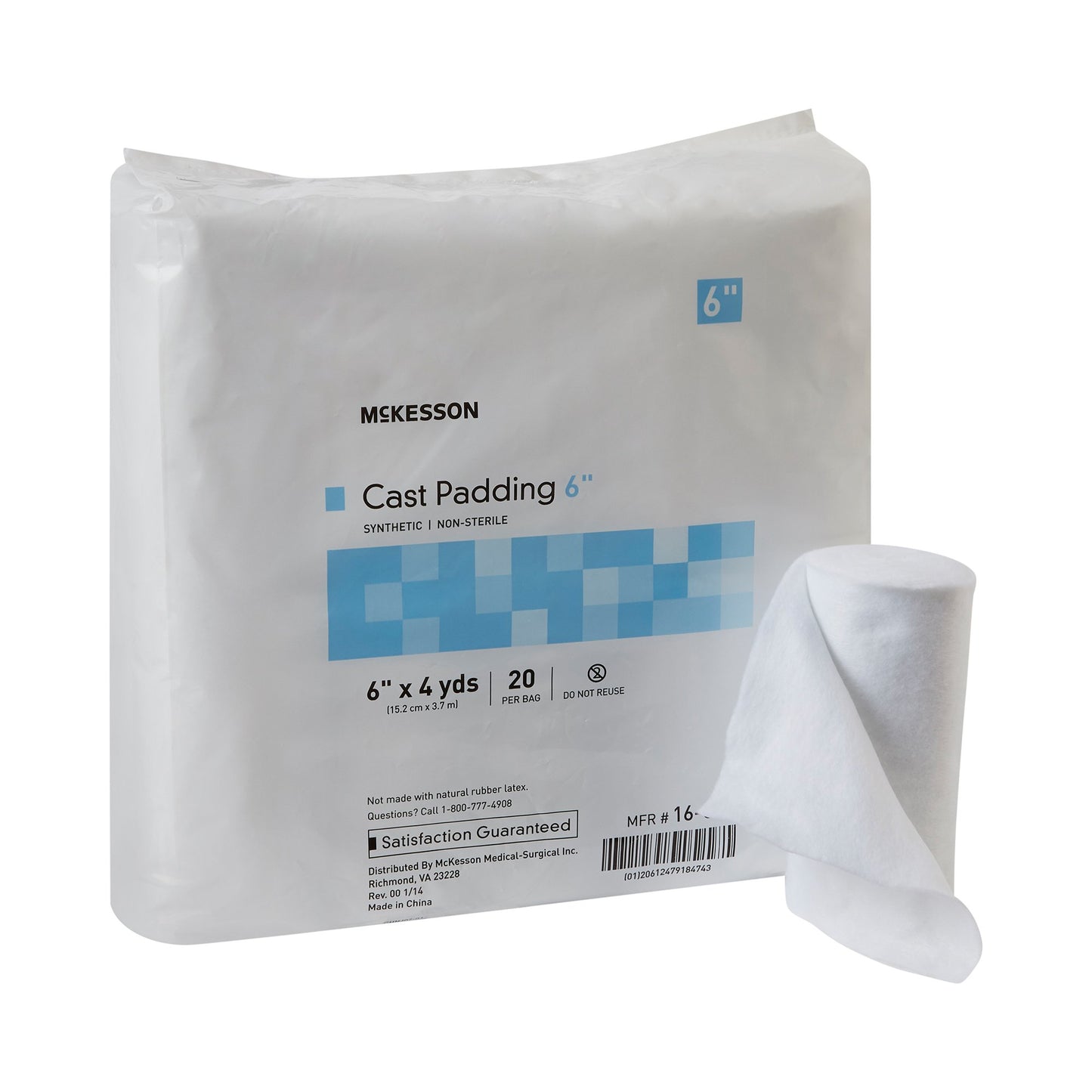 McKesson Cast Padding Undercast 6 Inch X 4 Yard Polyester NonSterile (734227_CS)
