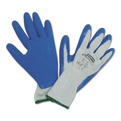 North Safety Products Duro Task Supported Natural Rubber Gloves, Size 10, Blue/Gray (068-NF1410XL)