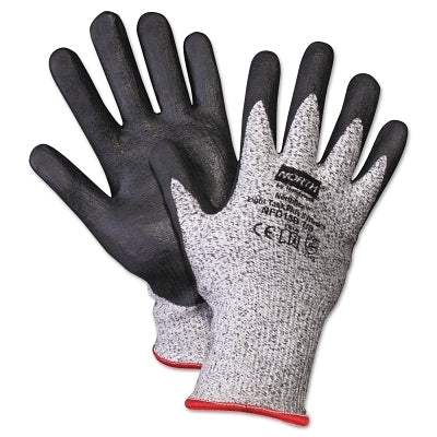 North Safety Products NorthFlex Light Task Plus II Coated Gloves, 2X-Large, Black/Gray (068-NFD15B11XXL)