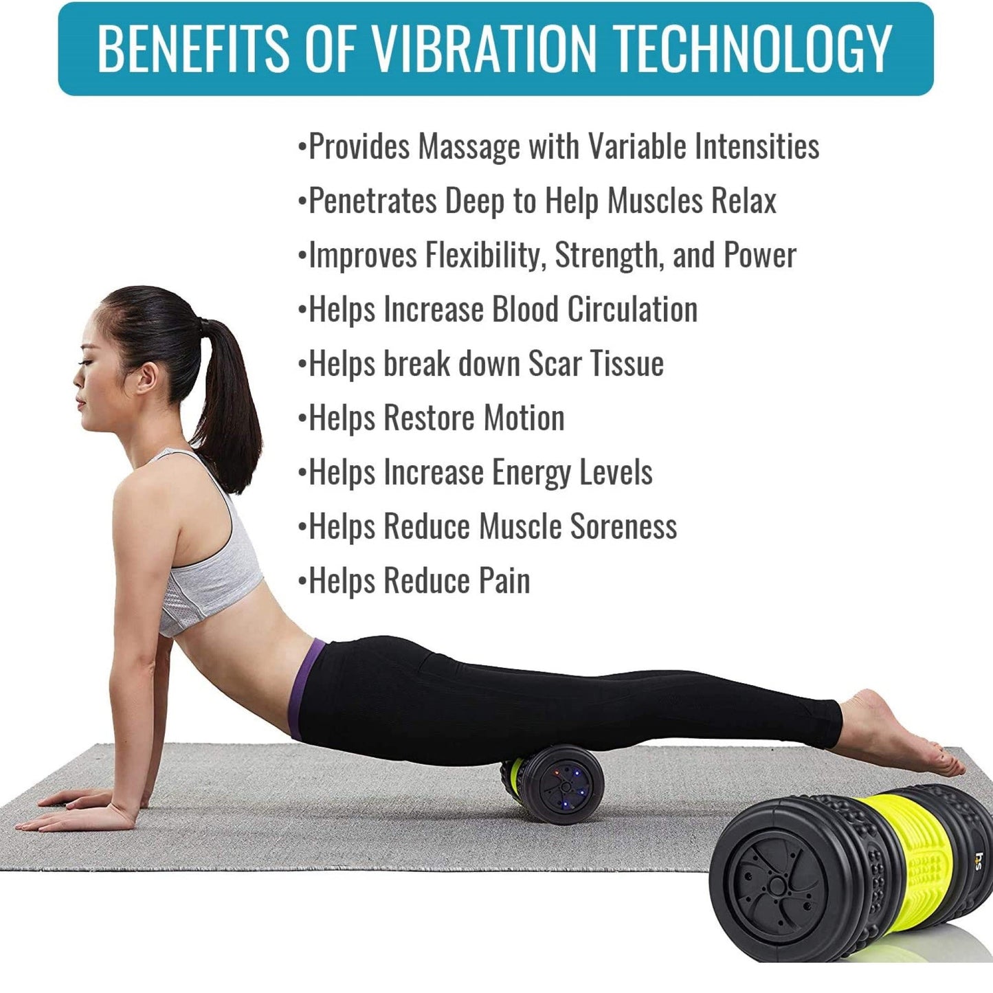 HealthSmart® Full Body Roll Massager 4-3/4 X 11-1/2 Inch (1229073_EA)