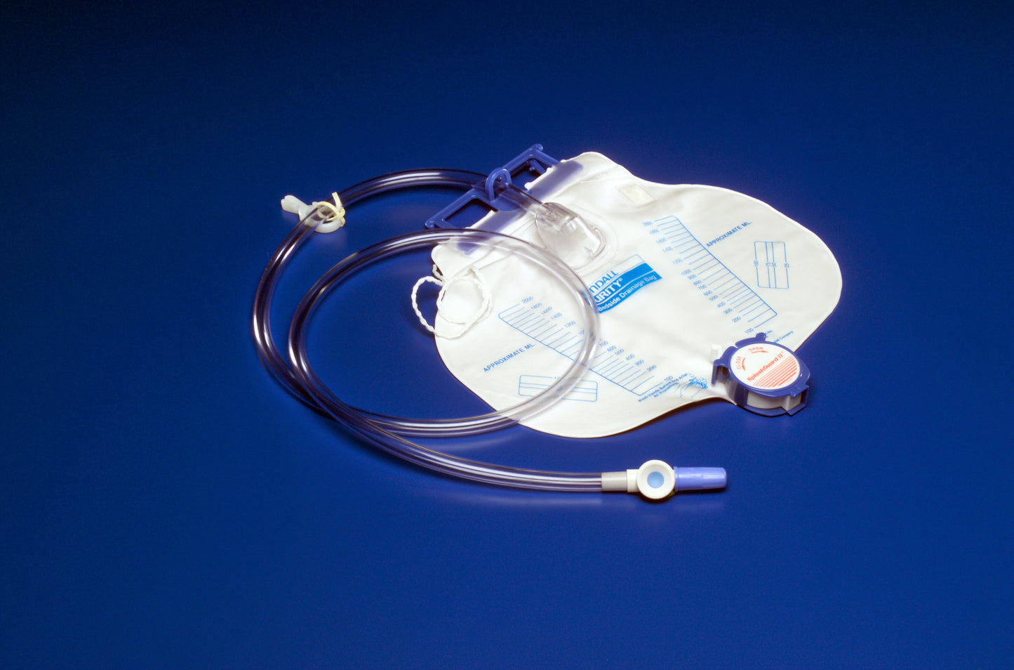 Dover™ Urinary Drain Bag Anti-Reflux Valve / Splashguard II® Drain Spout Sterile 2,000 mL Vinyl (292266_EA)