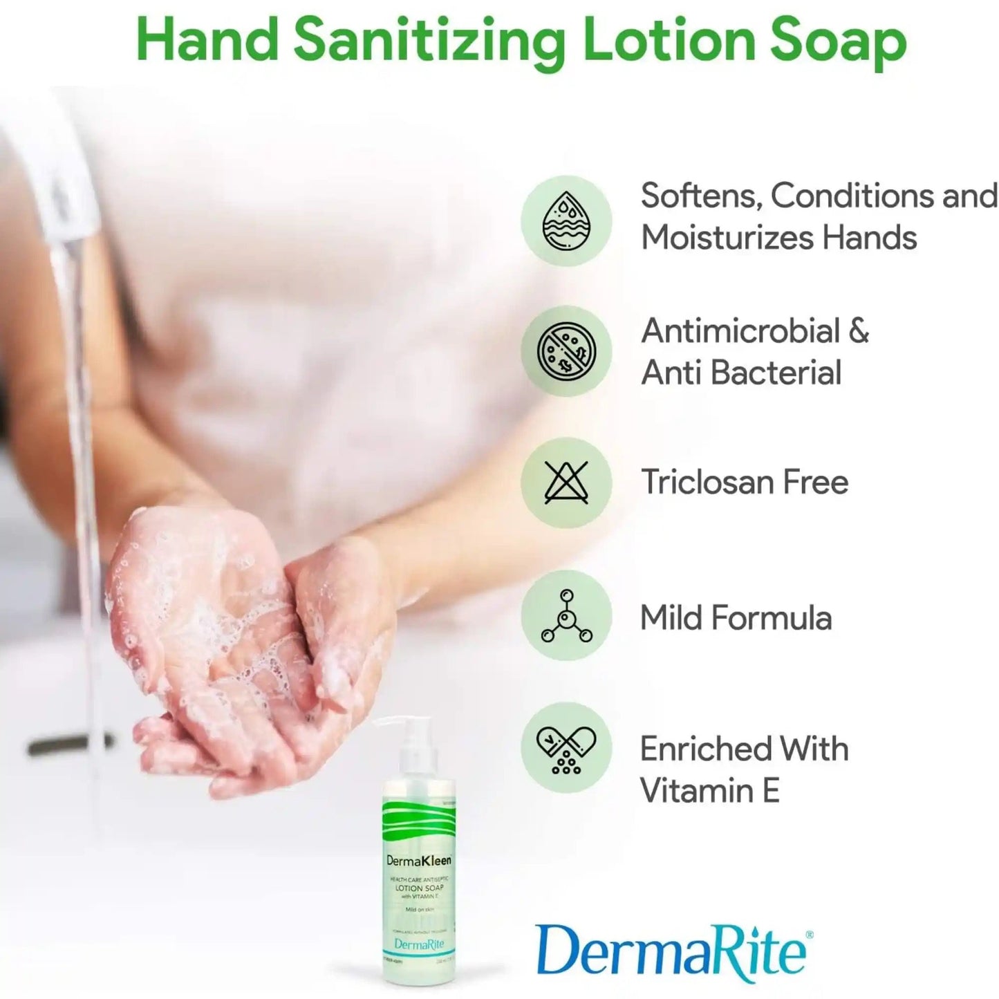DermaKleen® Antimicrobial Soap Lotion 7.5 oz. Pump Bottle Scented (710921_CS)