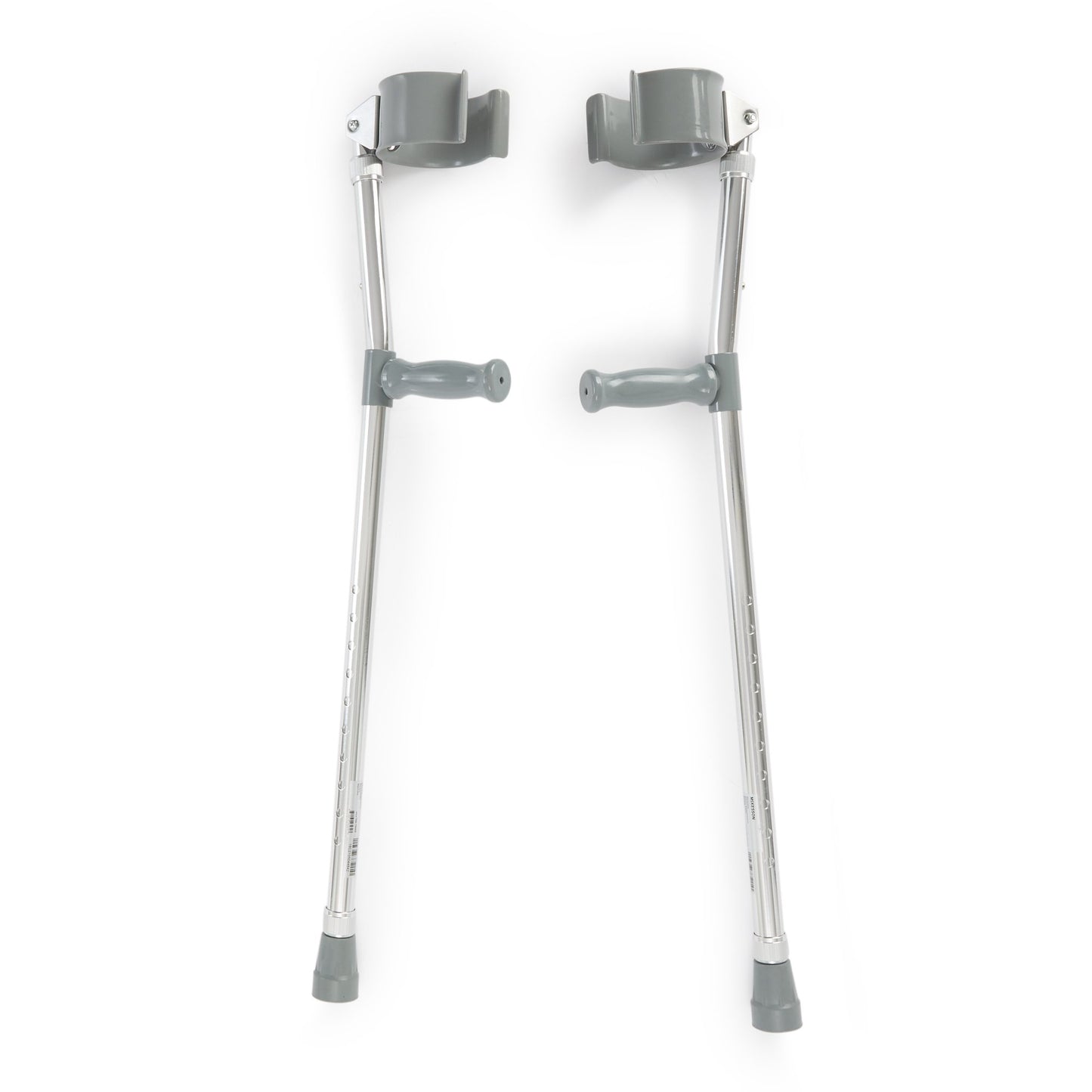 Mckesson Forearm Crutches Adult Steel Frame 300 lbs. Weight Capacity (1095260_BX)