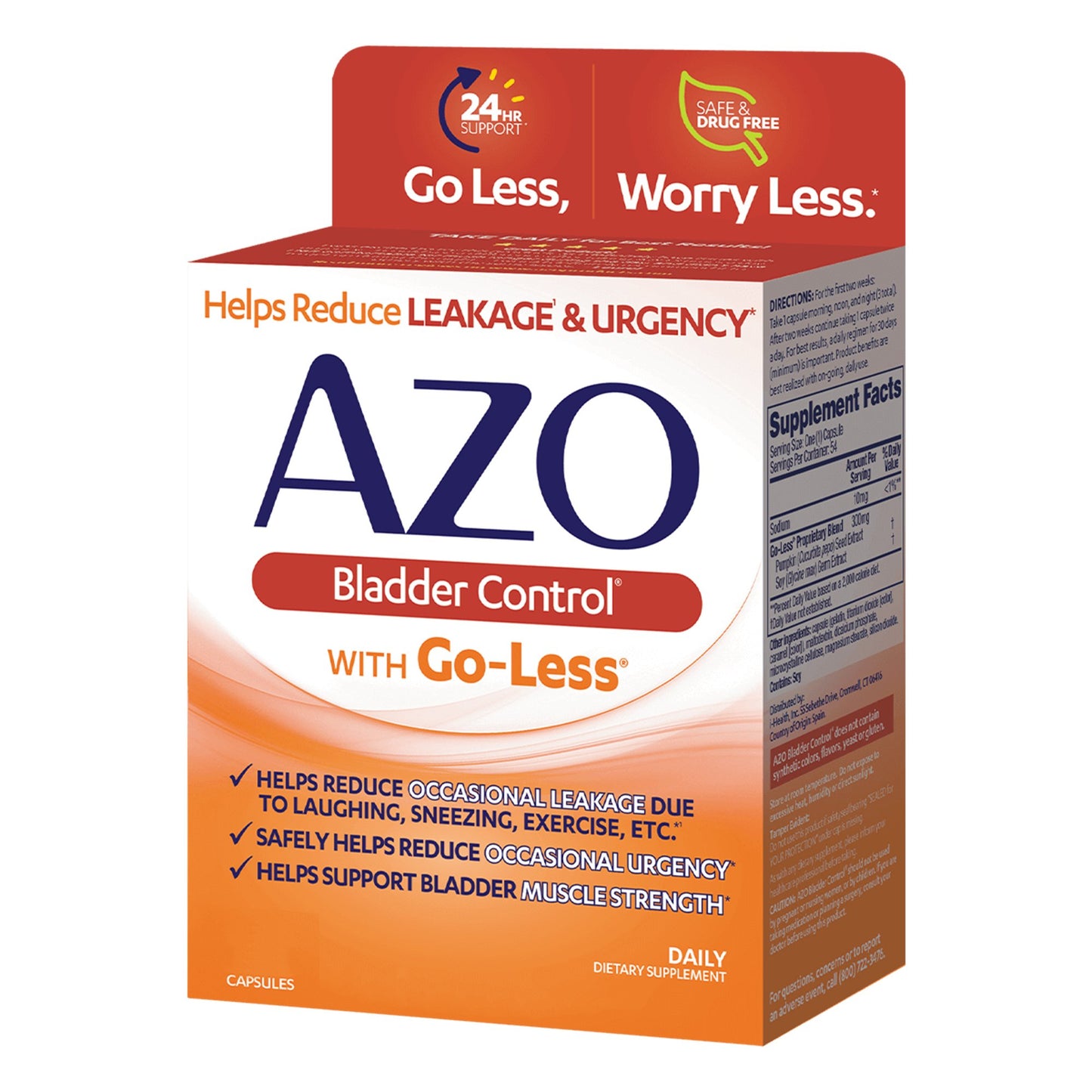AZO® Urinary Pain Relief Pumpkin Seed / Soy Germ Extracts Capsule 54 per Box (1065923_BX)