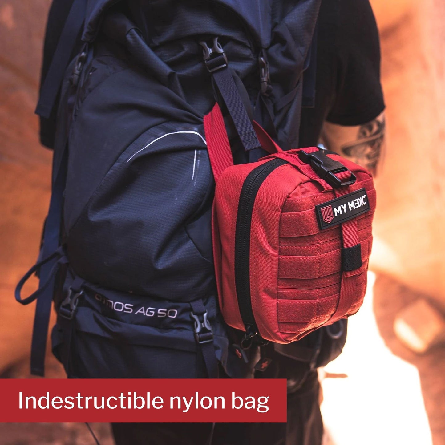 My Medic™ MYFAK Pro First Aid Kit Red Nylon Bag (1207716_EA)