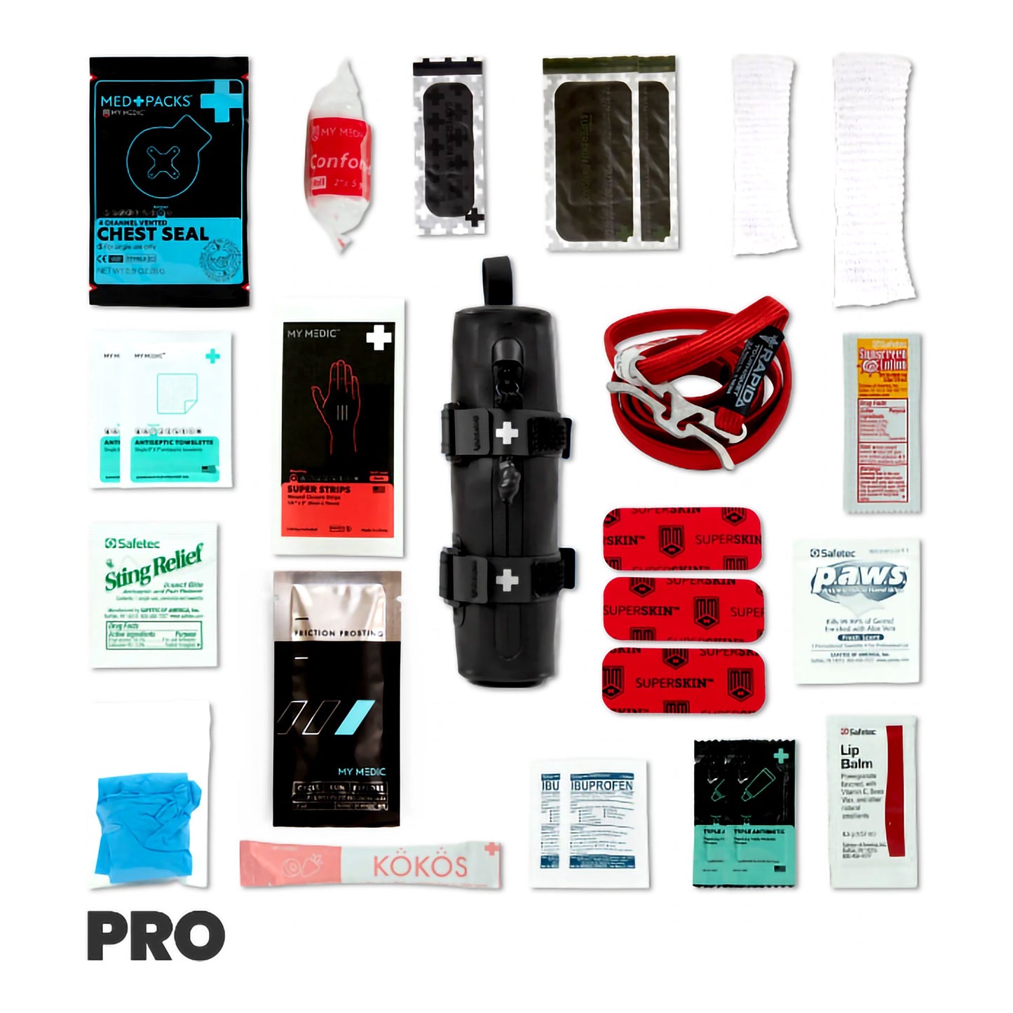 My Medic™ Cycle Medic Pro First Aid Kit Black Soft Bag (1234439_EA)