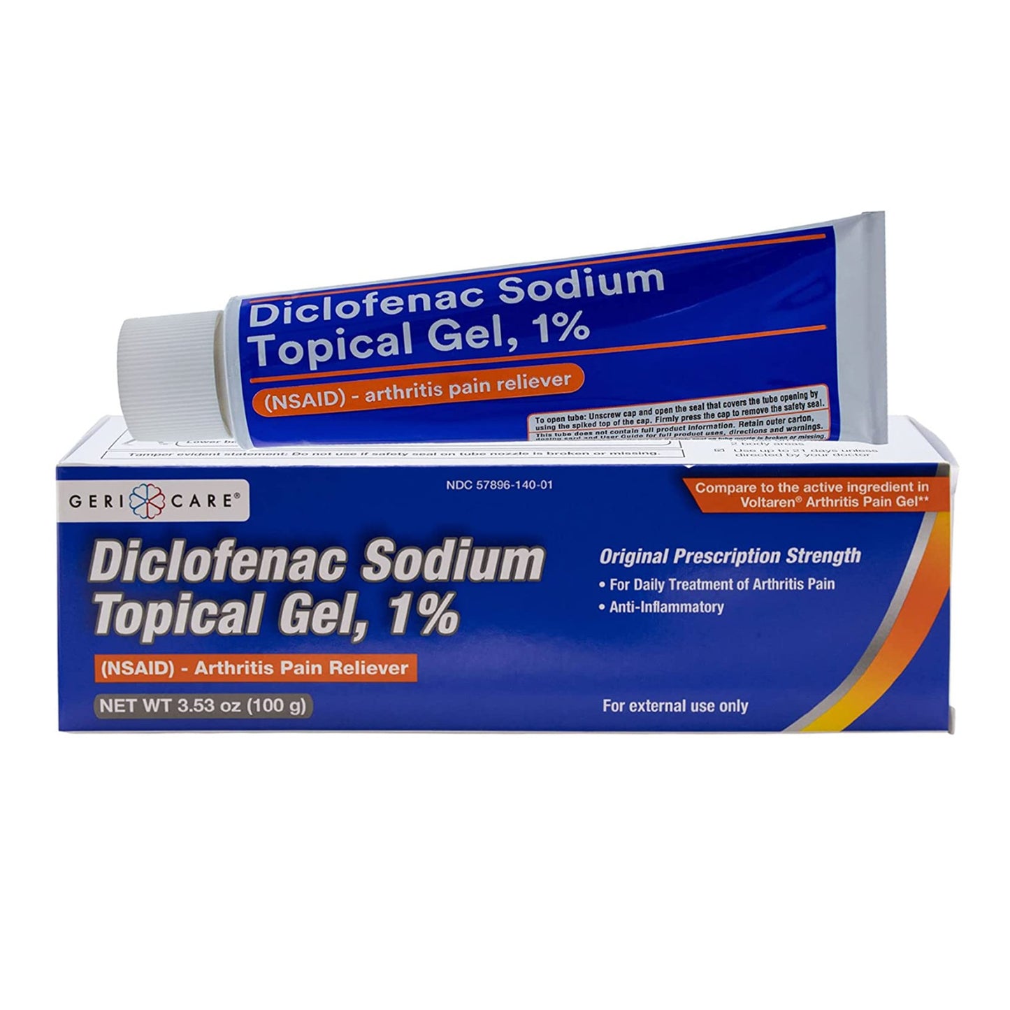 Geri-Care® Topical Pain Relief 1% Strength Diclofenac Sodium Topical Gel 100 Gram (1239065_EA)