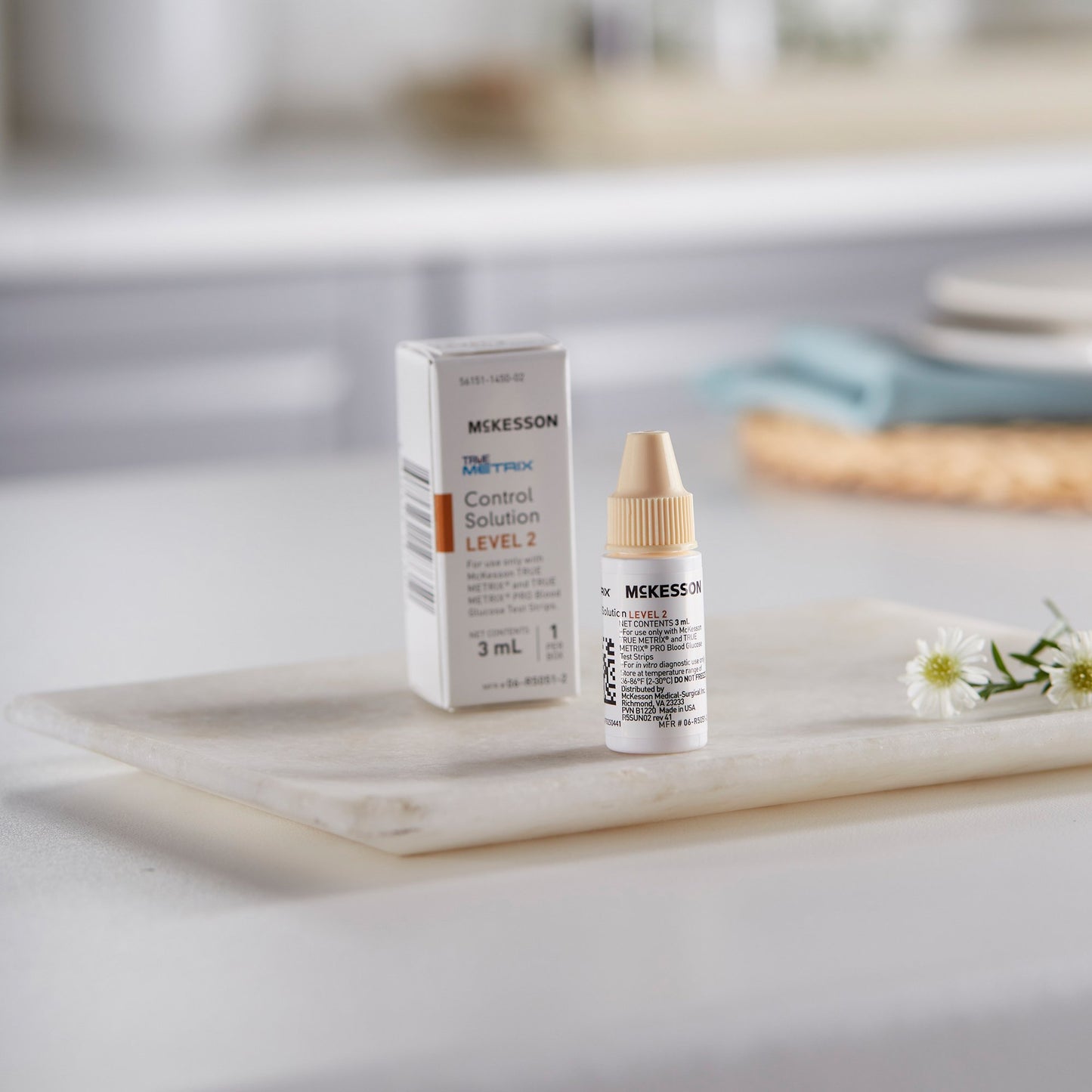 McKesson TRUE METRIX® Blood Glucose Control Solution 3 mL Level 2 (960301_BX)