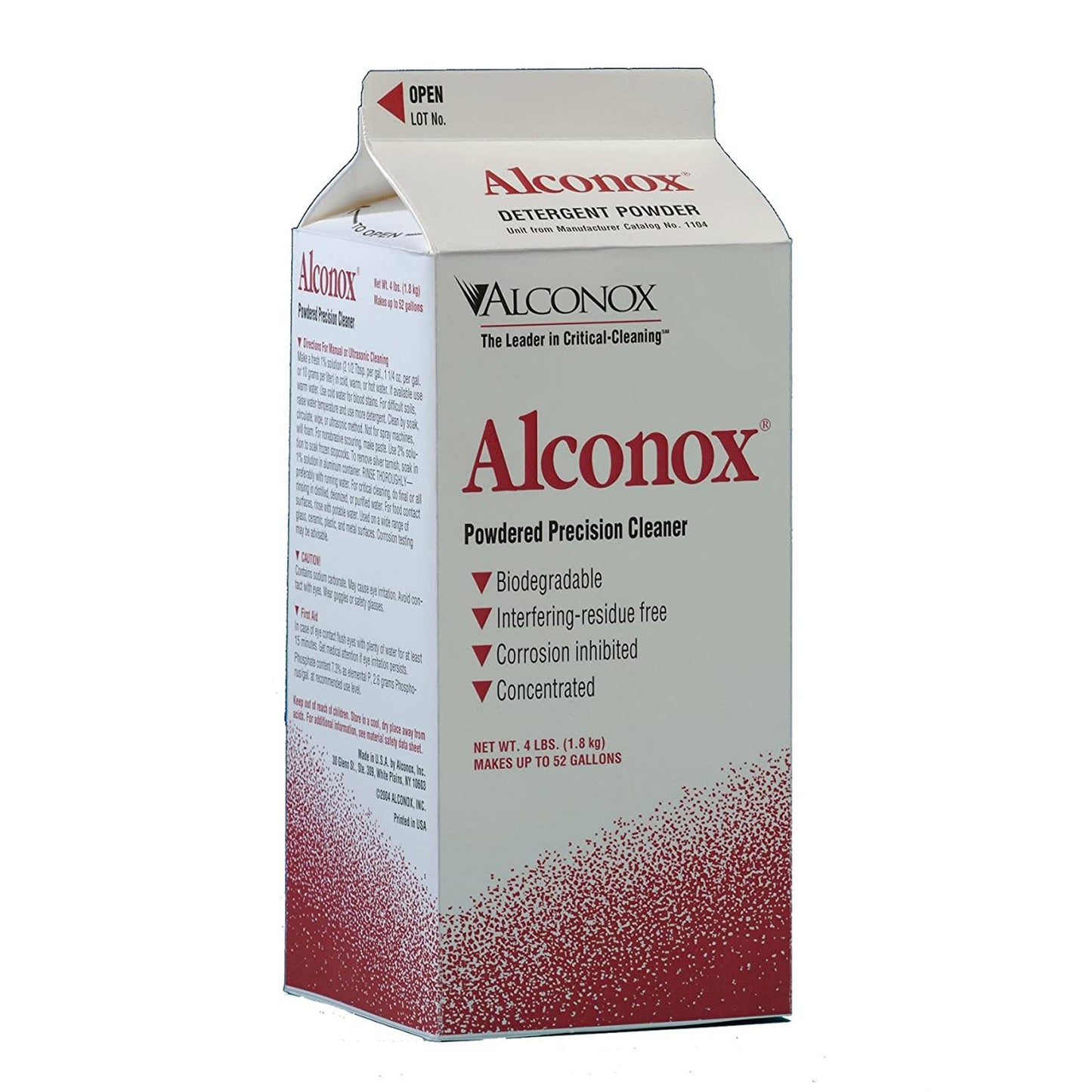 Alconox® Instrument Detergent Powder Concentrate 4 lbs. Carton Unscented (27323_EA)
