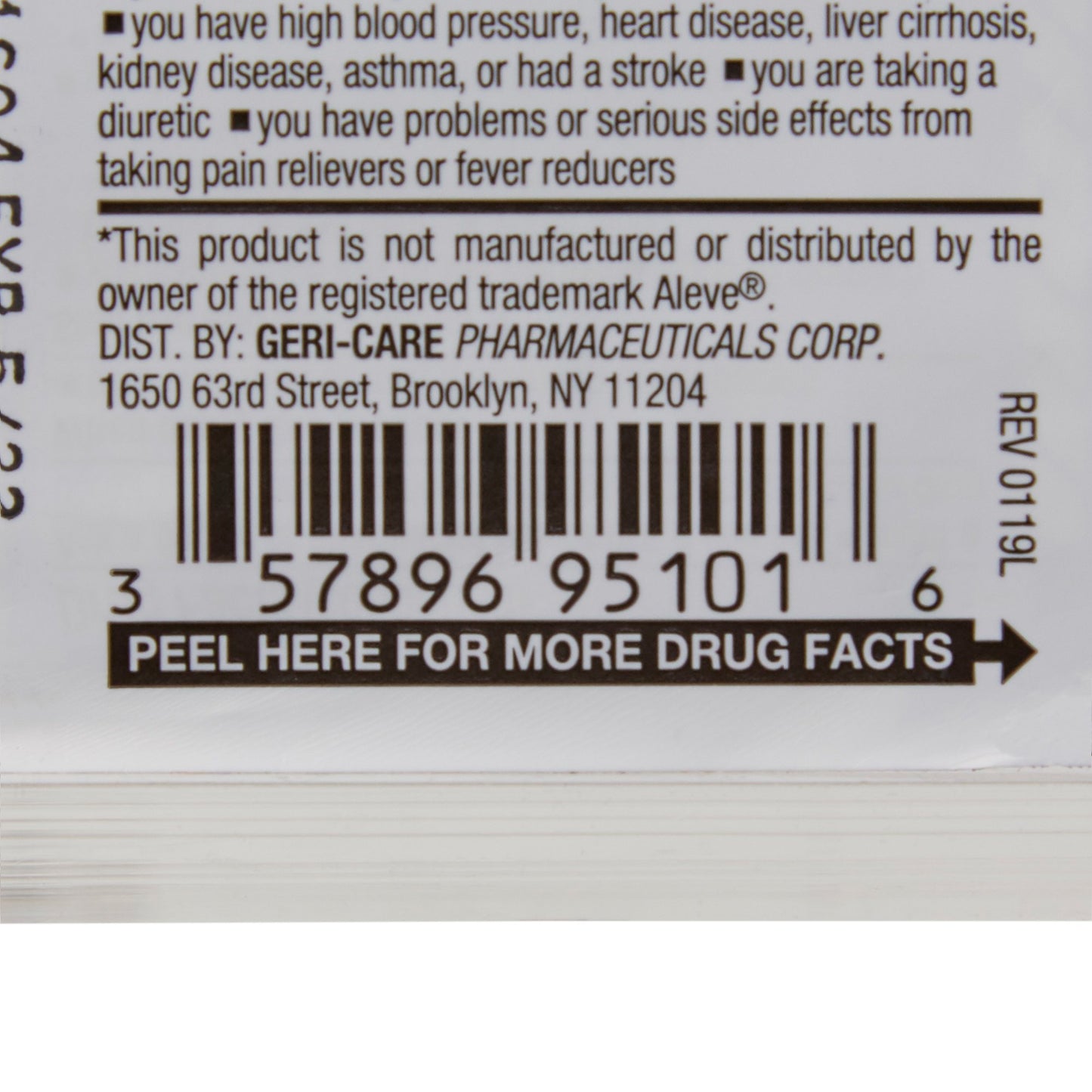 McKesson Brand Pain Relief 220 mg Strength Naproxen Sodium Tablet 100 per Bottle (866981_CS)