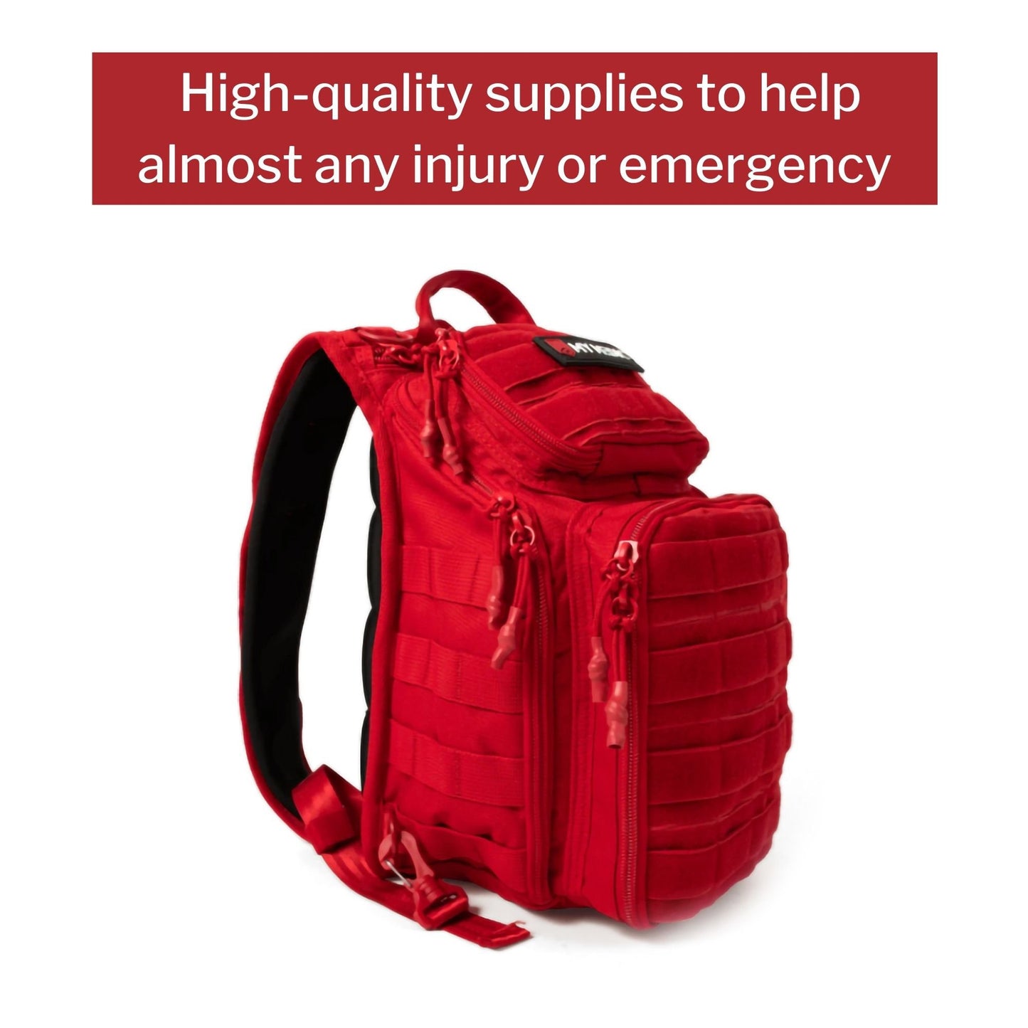 My Medic™ RECON Standard First Aid Kit Red Nylon Backpack (1207722_EA)